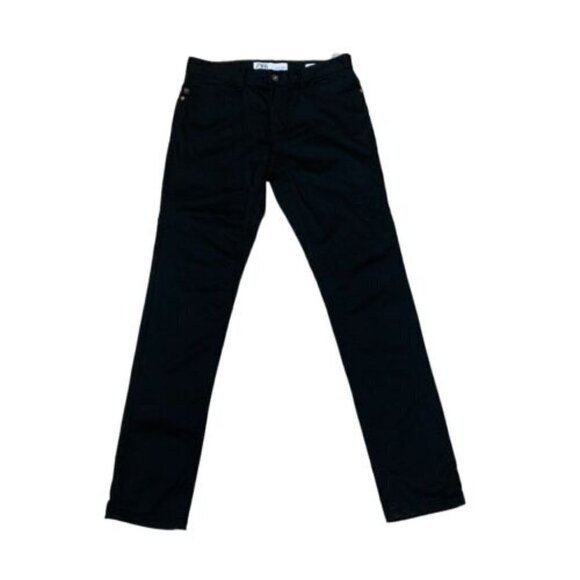 Zara Pants - Zara Women's Skinny Pants Size 31 Black Straight Leg Cotton Blend High Waist